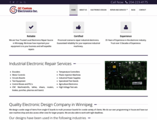 gccustomelectronics.ca screenshot