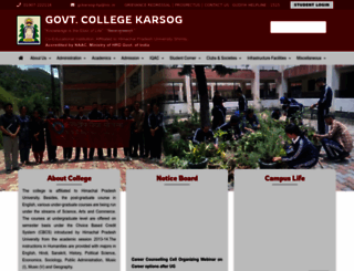 gckarsog.edu.in screenshot