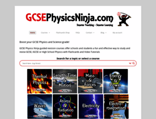 gcsephysicsninja.com screenshot
