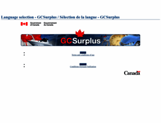 gcsurplus.ca screenshot
