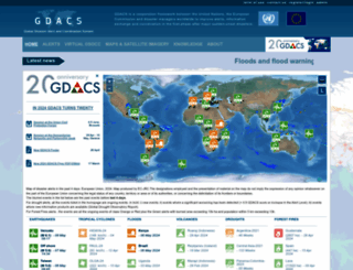 gdacs.org screenshot