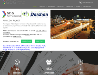 gdg.darshan.ac.in screenshot