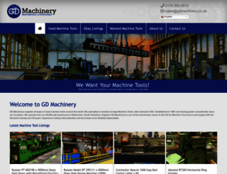 gdmachinery.co.uk screenshot
