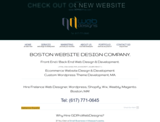 gdprowebdesigns.com screenshot