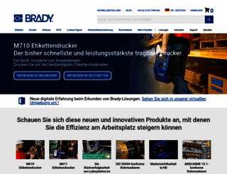 ge.bradyeurope.com screenshot
