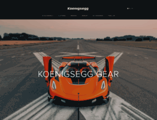 gear.koenigsegg.com screenshot