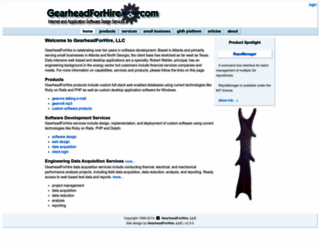 gearheadforhire.com screenshot