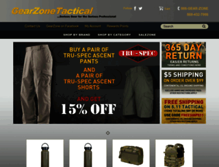 gearzonetactical.com screenshot