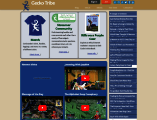 geckotribe.com screenshot