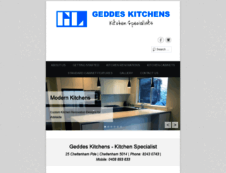 geddeskitchens.com.au screenshot