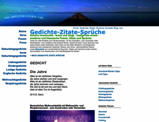gedichte-zitate.com screenshot
