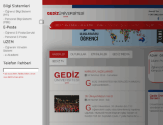 gediz.edu.tr screenshot
