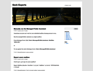 geekexperts.com screenshot