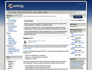 geeklog.net screenshot