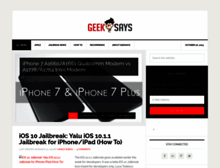 geeksays.com screenshot