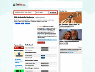 geeksniper.com.cutestat.com screenshot
