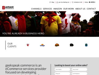 geekspeakcommerce.com screenshot
