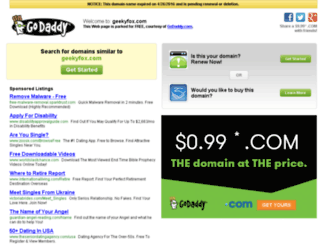geekyfox.com screenshot