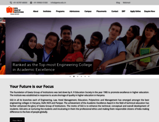 geeta.edu.in screenshot