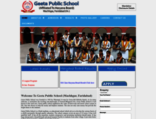 geetapublicschool.com screenshot