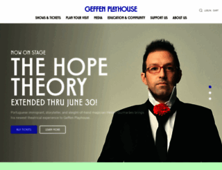 geffenplayhouse.com screenshot