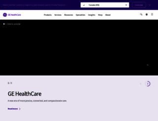 gehealthcare.ca screenshot