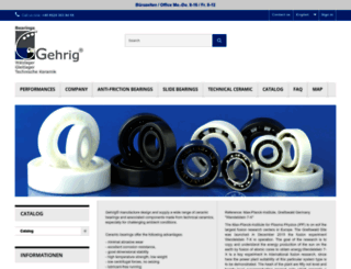 gehrig-bearings.com screenshot