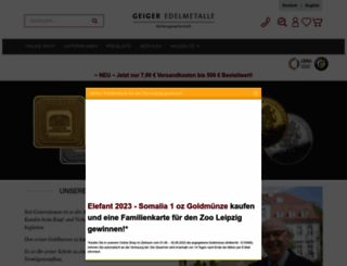 geiger-edelmetalle.de screenshot