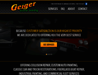 geigerautobody.com screenshot