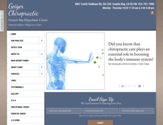 geigerchiropractic.com screenshot