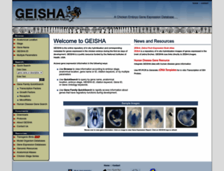 geisha.arizona.edu screenshot