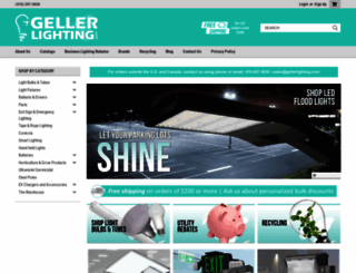 gellerlighting.com screenshot