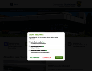 gemeinde-glashuetten.de screenshot