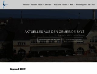 gemeinde-sylt.de screenshot