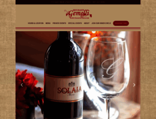 gemellirestaurant.com screenshot