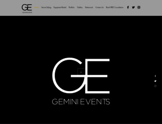 gemini-events.co.uk screenshot