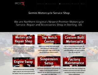 geminimotorcycles.com screenshot