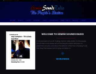 geminisoundsradio.com screenshot