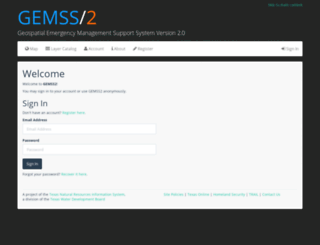 gemss2.tnris.org screenshot