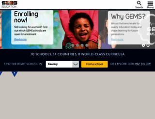 gemsschools.com screenshot