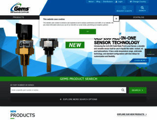 gemssensors.com screenshot