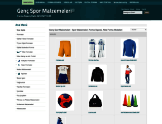 gencspormalzemeleri.com screenshot