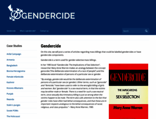 gendercide.org screenshot