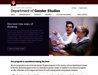 genderstudies.indiana.edu screenshot