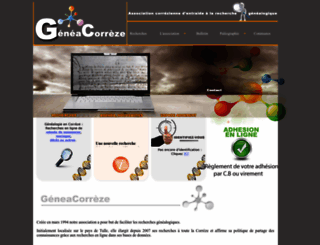 geneacorreze.fr screenshot