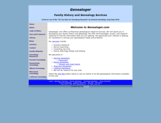 genealoger.com screenshot