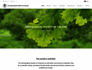 genealogia.fi screenshot