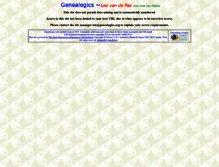 genealogics.org screenshot