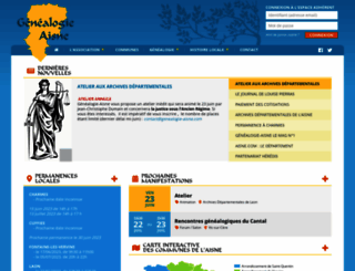 genealogie-aisne.com screenshot