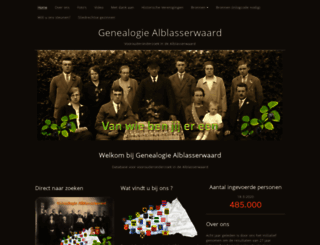 genealogie-alblasserwaard.nl screenshot